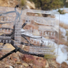 Black HIlls Designs RANGE-R Card close up in the field