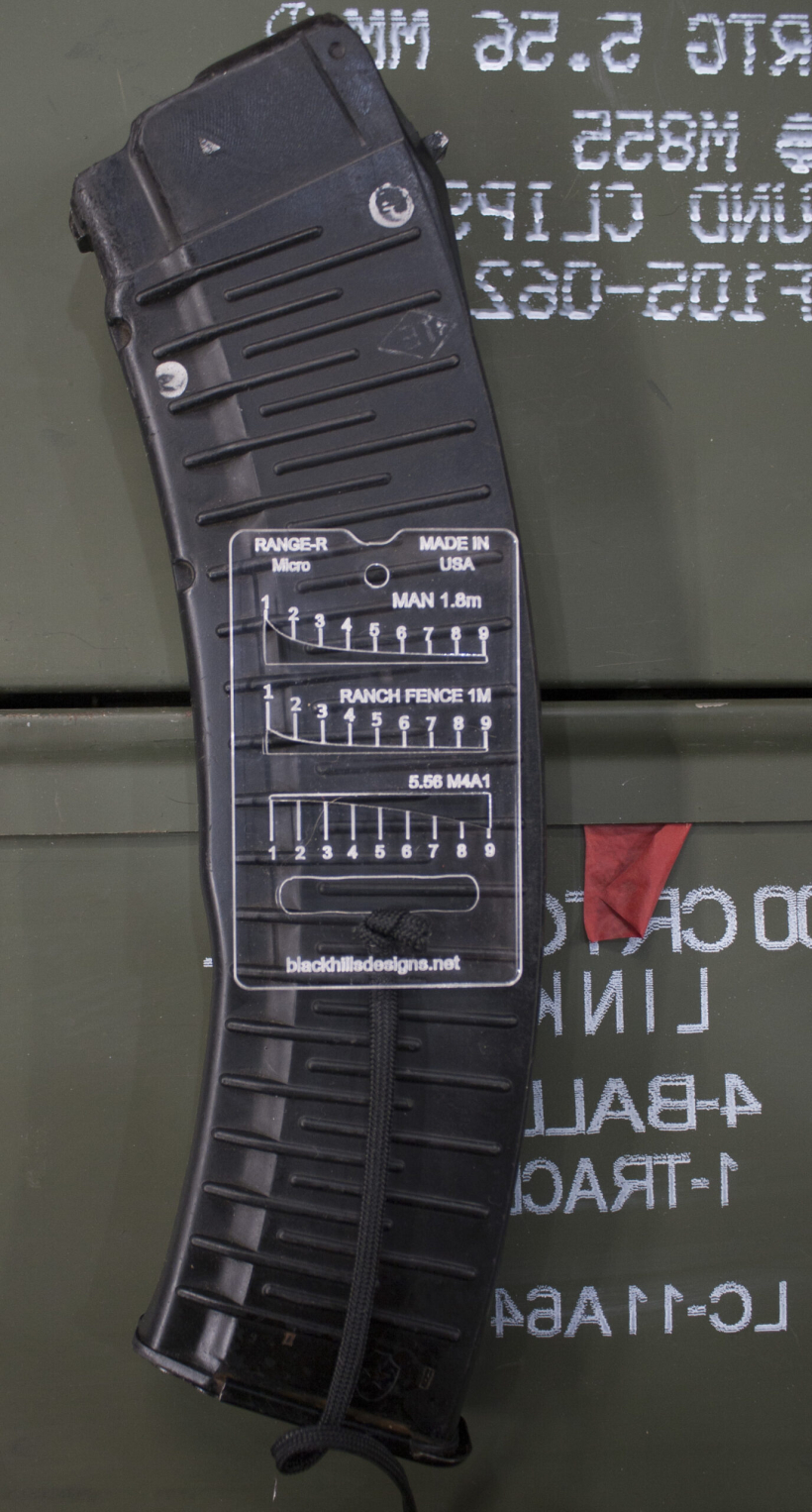 Black Hills Designs - Micro RANGE-R Card and RPK74M magazine for scale